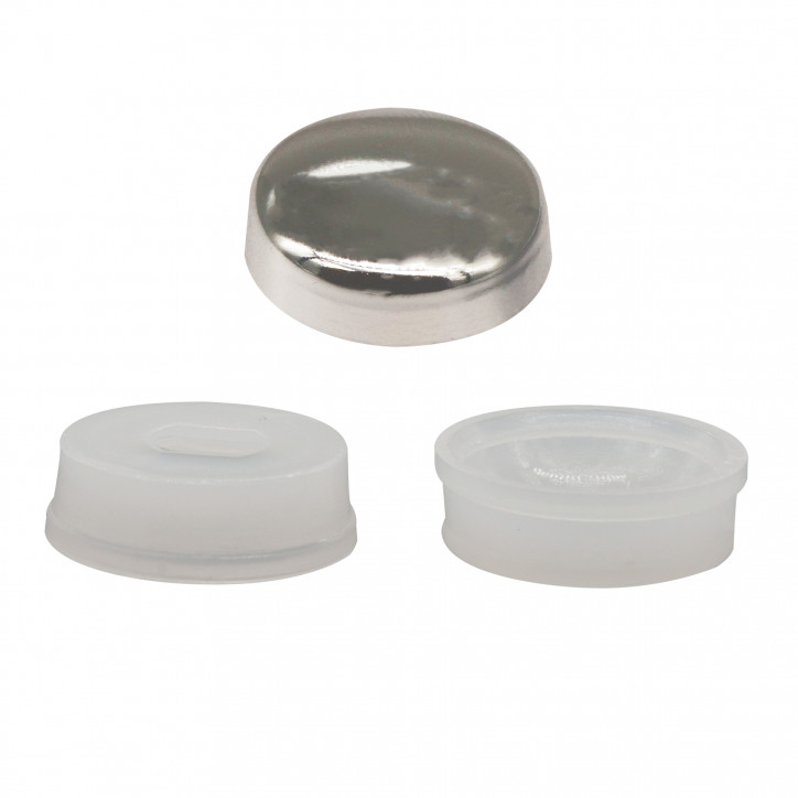 Колпачок декоративный на универсальный шуруп D3.5-4 хром (10 шт.) Колпачок декоративный на универсальный шуруп D3.5-4 хром (10 шт.)