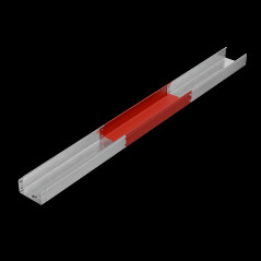 Лоток неперф. 100х200х1,2 L6000 мм Быстрый монтаж ПЛЮС