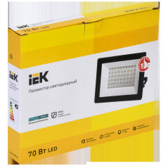 Прожектор светодиодный СДО 06-70 IP65 4000К черный IEK