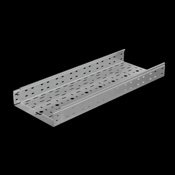 Лоток перф. 80х300х1,0 L2000 мм Быстрый монтаж ПЛЮС HD