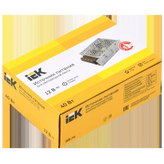 Драйвер LED ИПСН-PRO 40Вт 12 В блок - клеммы IP20 IEK
