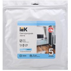 Лента LED 5м LSR-2835W120-9,6-IP65-12В IEK