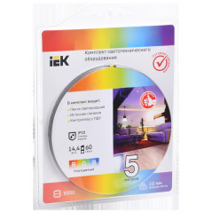 Комплект DIY (5050RGB60-14,4-IP20-12В 5м + др. + конт.) IEK