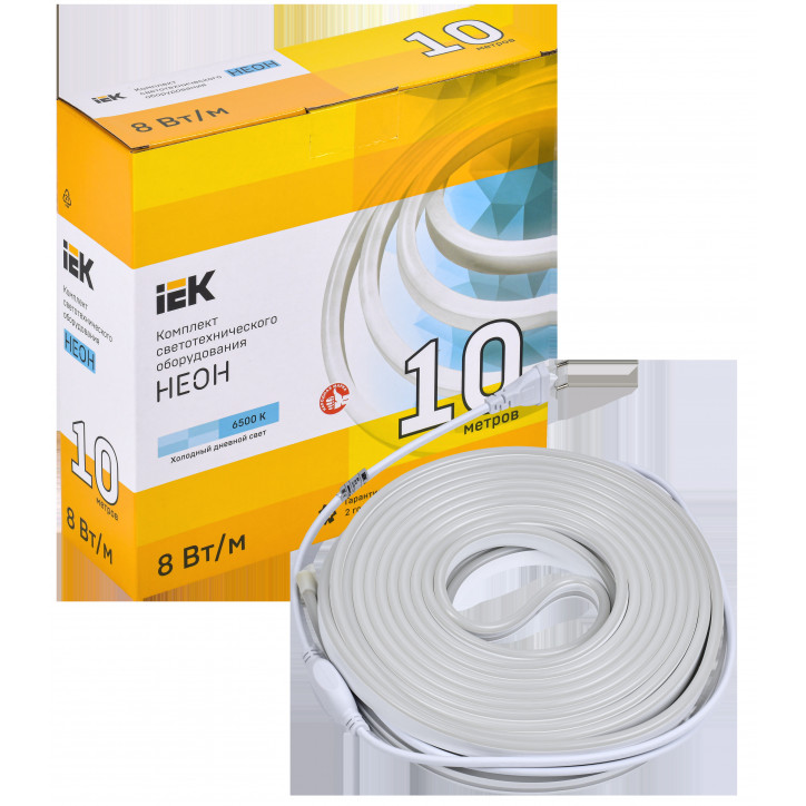 Комплект светодиодной подсветки ''Неон'' (лента LED 10м LSR5-2835W120-8-IP65-220В + драйвер) IEK Комплект светодиодной подсветки ''Неон'' (лента LED 10м LSR5-2835W120-8-IP65-220В + драйвер) IEK