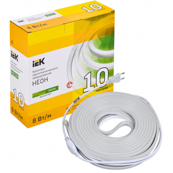 Комплект светодиодной подсветки ''Неон'' (лента LED 10м LSR5-2835G120-8-IP65-220В + драйвер) IEK Комплект светодиодной подсветки ''Неон'' (лента LED 10м LSR5-2835G120-8-IP65-220В + драйвер) IEK