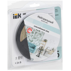 Лента светодиодная 5м LSR-2835NW120-12-IP20-24В IEK