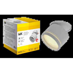 LIGHTING Светильник 4033 встраиваемый поворотный под лампу GX53 белый IEK