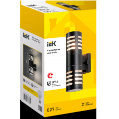 LIGHTING Светильник уличный 5101 настенный под лампу E27 IP54 черный IEK