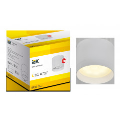 LIGHTING Светильник 4015 накладной потолочный под лампу GX53 белый IEK
