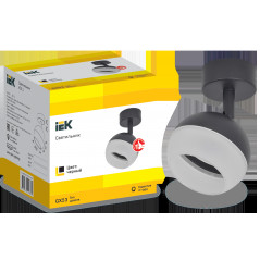 Светильник 4011 настенно-потолочн. GX53 черный IEK