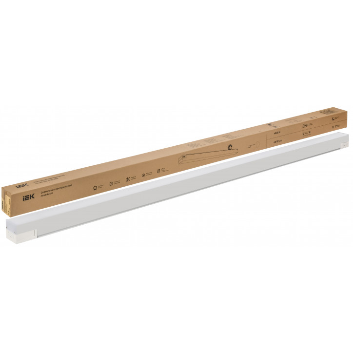 LIGHTING PRO Светильник светодиодный линейный 1020 60Вт 4000К 1500мм опал белый IEK