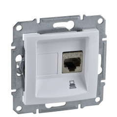 Sedna Розетка компьютерная RJ45 категория 5e в рамку белая
