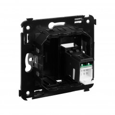 Avanti Розетка RJ-45 в стену, 5e одинарная, ''Черный квадрат''