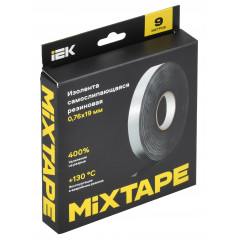 MIXTAPE PRO Изолента самослипающаяся резиновая с подложкой 0,76х19мм 9м 23 IEK