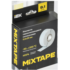 MIXTAPE PRO Изолента самослипающаяся силиконовая резиновая 0,5х25мм 9,1м 70 IEK