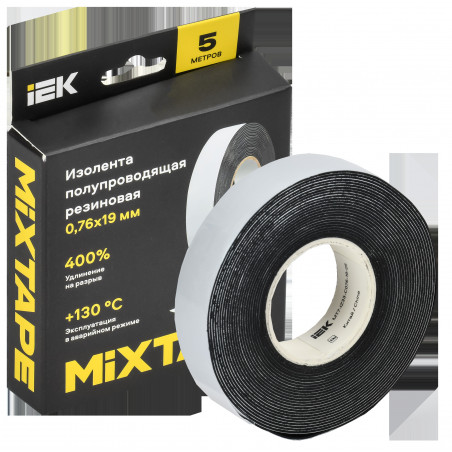 MIXTAPE PRO Изолента полупроводящая резиновая 0,76х19мм 5м 13 IEK