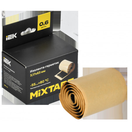 MIXTAPE PRO Изолента-герметик 3,17х63мм 0,6м 2229 IEK