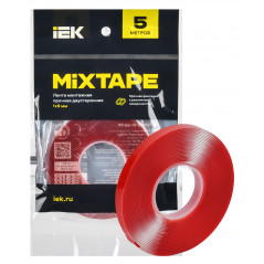 MIXTAPE PRO Лента монтажная прочная двусторонняя 1х9мм 5м IEK
