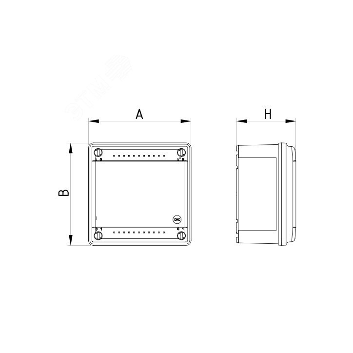 Коробка пластиковая FS с гладкими стенками и клеммниками IP56 100х100х50мм 4р 450V 6A 4мм.кв Коробка пластиковая FS с гладкими стенками и клеммниками IP56 100х100х50мм 4р 450V 6A 4мм.кв