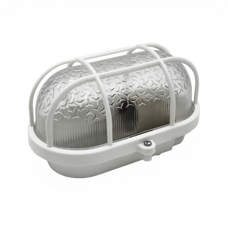 Светильник ПСХ-60 (евро) IP53 пластиковая решетка белый