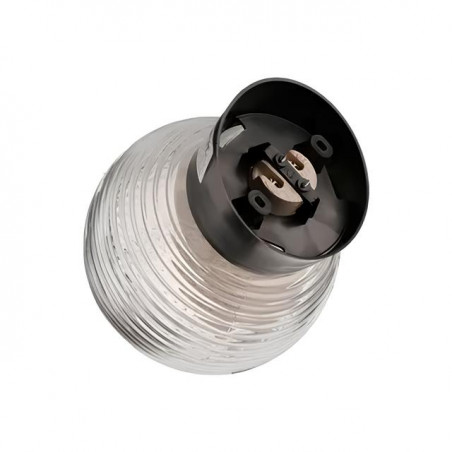 Светильник НБП 01-60-004 со стеклом -шар, карболит.основание