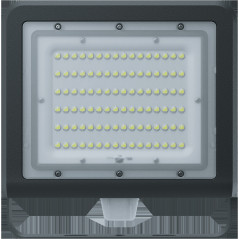 Прожектор светодиодный ДО-100w c датчиком 4000К 14200Лм IP65