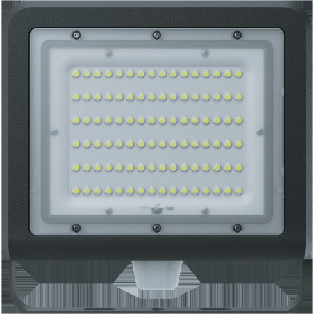 Прожектор светодиодный ДО-100w c датчиком 4000К 14200Лм IP65