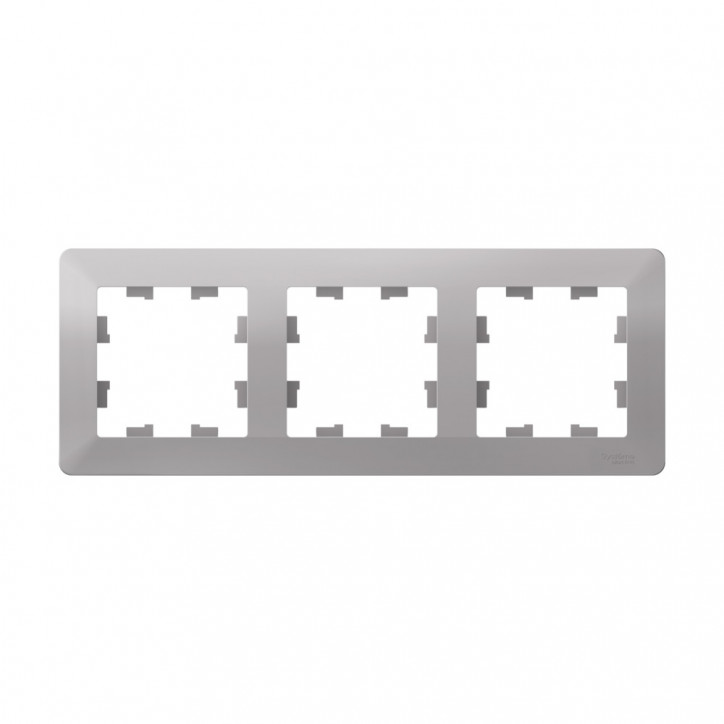 ATLASDESIGN AIR 3-постовая РАМКА, АЛЮМИНИЙ/дымчатый черный