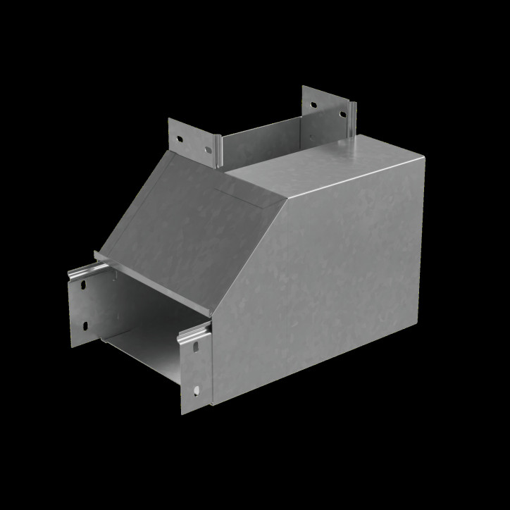 Угол верт. внутр. L 100х400 мм с разворотом трассы на 90 гр. ПЛЮС INOX304