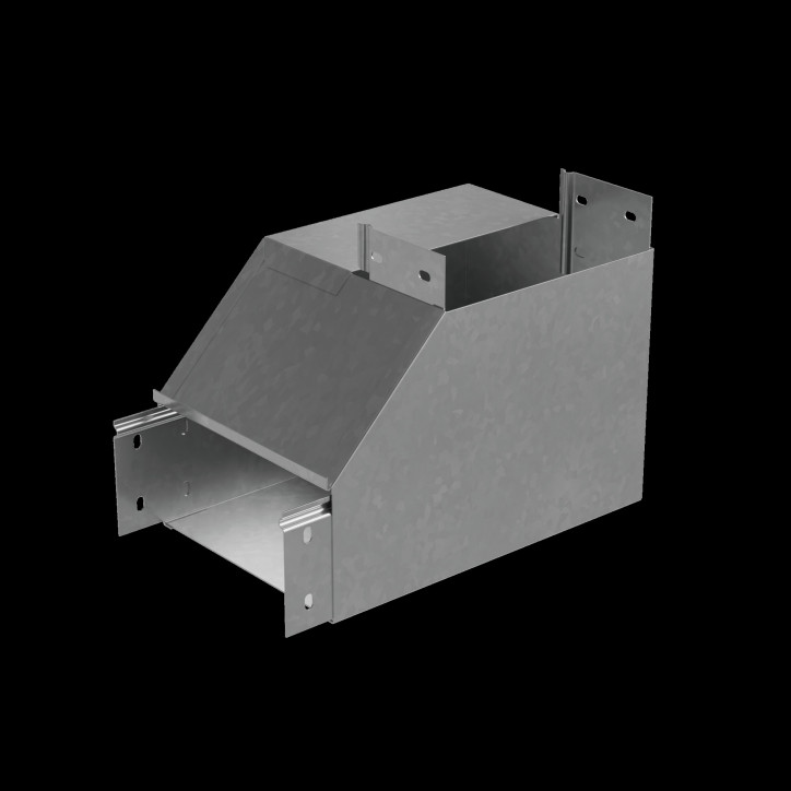 Угол верт. внутр. R 100х300 мм с разворотом трассы на 90 гр. ПЛЮС INOX304