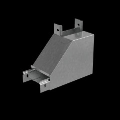 Угол верт. внутр. L 50х100 мм с разворотом трассы на 90 гр. ПЛЮС INOX304