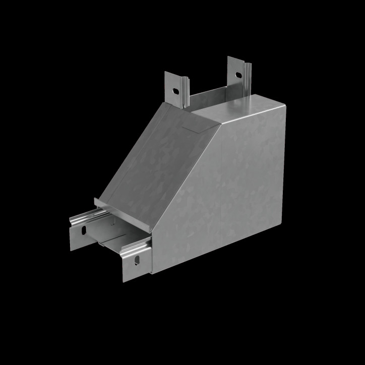 Угол верт. внутр. L 50х600 мм с разворотом трассы на 90 гр. ПЛЮС INOX304 Угол верт. внутр. L 50х600 мм с разворотом трассы на 90 гр. ПЛЮС INOX304