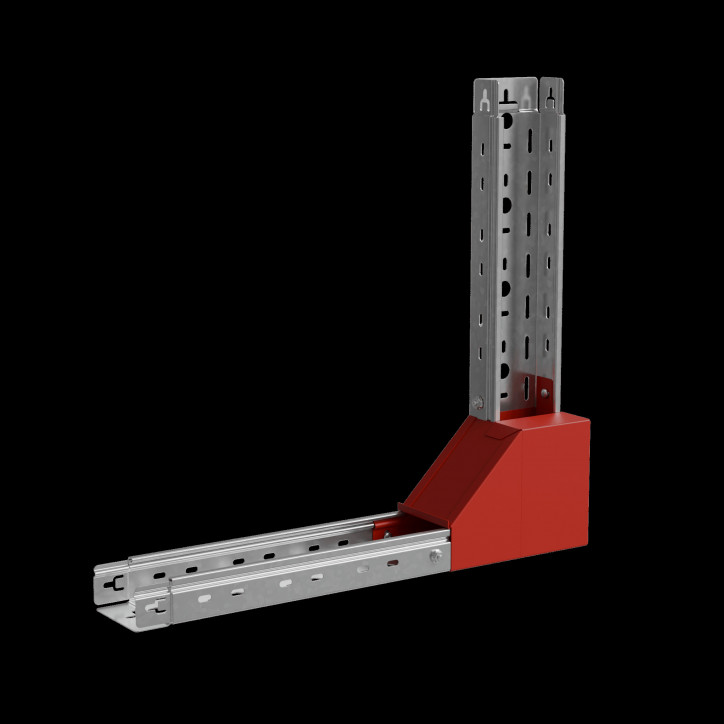 Угол верт. внутр. L 50х400 мм с разворотом трассы на 90 гр. ПЛЮС INOX304 Угол верт. внутр. L 50х400 мм с разворотом трассы на 90 гр. ПЛЮС INOX304