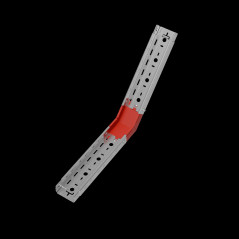 Угол внутр. верт. 45 гр. 50х100 мм ПЛЮС INOX304