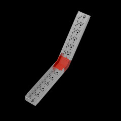 Угол внутр. верт. 45 гр. 80х150 мм ПЛЮС INOX304