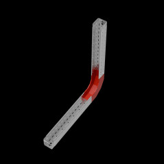 Угол внутр. верт. 90 гр. 100х100 мм ПЛЮС INOX304