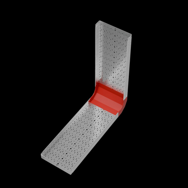 Угол внутр. верт. 90 гр. 100х500 мм ПЛЮС INOX304 Угол внутр. верт. 90 гр. 100х500 мм ПЛЮС INOX304