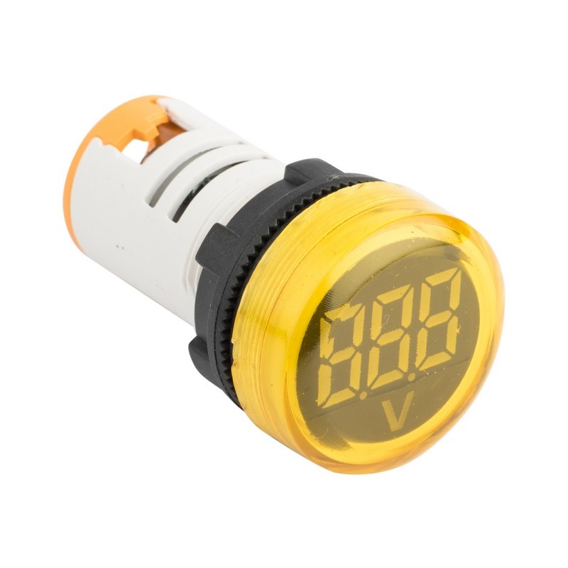 Индикатор значения напряжения желтый ED16-22VD PROxima