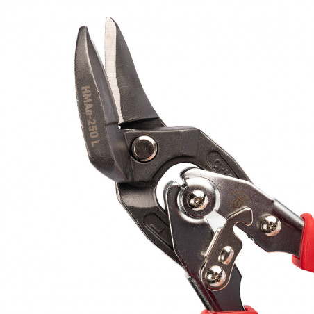 Ножницы по металлу левые НМАп-250 L серия ПРОФИ для резки листового металла из низкоуглеродистой стали толщиной до 1.2 мм