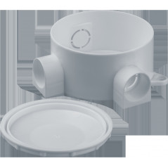 Коробка NSS-DB-70-35-WH распаячная открытого монтажа трехрожковая белая d70x35