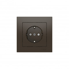 ATLASDESIGN РОЗЕТКА с заземлением со шторками, 16А, в сборе, быстрозажимные клеммы, МОККО