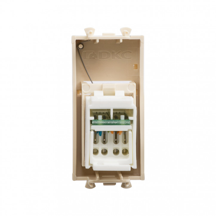 Компьютерная розетка ''Ванильная дымка'' ''Avanti'' RJ-45 модульная, кат. 6А, 1 мод Компьютерная розетка ''Ванильная дымка'' ''Avanti'' RJ-45 модульная, кат. 6А, 1 мод