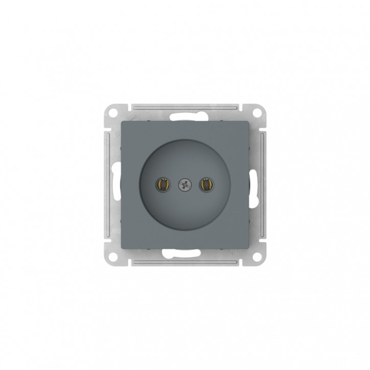 ATLASDESIGN РОЗЕТКА без заземления без шторок, 16А, быстрозажимные клеммы, ГРИФЕЛЬ