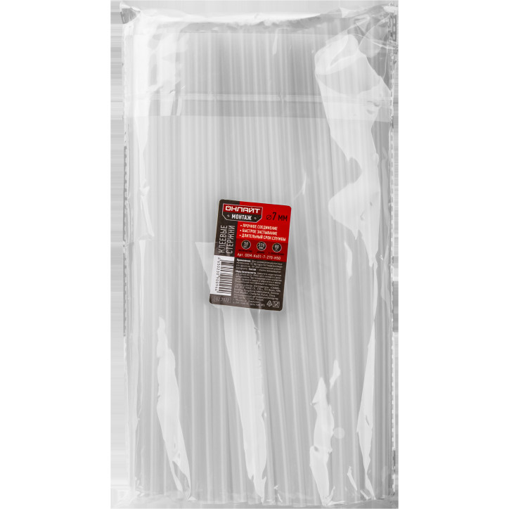 Клей ОНЛАЙТ 90 094 OEM-Ks01-7-270-H50 (стержень, 7 ммх270 мм, 50 шт) Клей ОНЛАЙТ 90 094 OEM-Ks01-7-270-H50 (стержень, 7 ммх270 мм, 50 шт)
