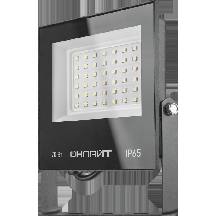 Прожектор светодиодный ДО-70w OFL-03-70-6.5K-BL-IP65-LED ОНЛАЙТ Прожектор светодиодный ДО-70w OFL-03-70-6.5K-BL-IP65-LED ОНЛАЙТ