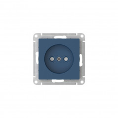 ATLASDESIGN РОЗЕТКА без заземления со шторками, 16А, быстрозажимные клеммы, АКВАМАРИН