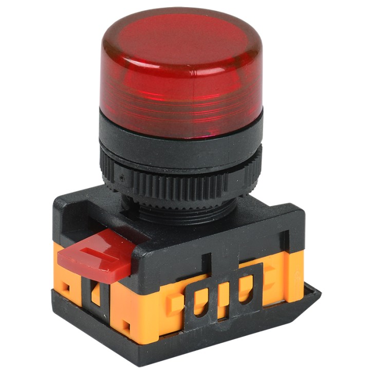 Лампа AL-22TE сигнальная красная с подсветкой неон 240В Лампа AL-22TE сигнальная красная с подсветкой неон 240В