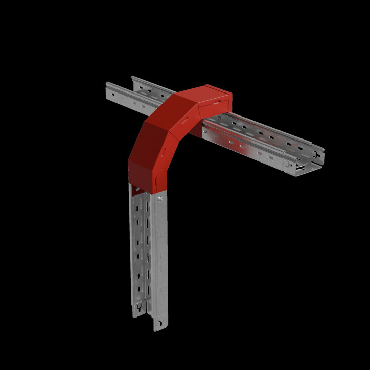 Т-ответвитель крышка верт. вниз 50х150х150 мм ПЛЮС Т-ответвитель крышка верт. вниз 50х150х150 мм ПЛЮС