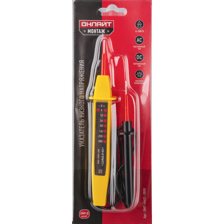Индикаторы ОНЛАЙТ 90 082 OMT-Ink01-380V (контактный, 380 В, УНН-1Д)