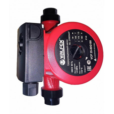 Насос циркуляционный VALFEX VCP 25-80G 180мм (с гайками)